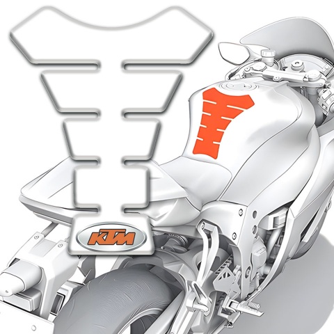 KTM Tank Protector Stylish White Edition 