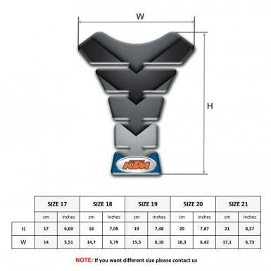 KTM Tank Guard Pads V Shape Details Print 