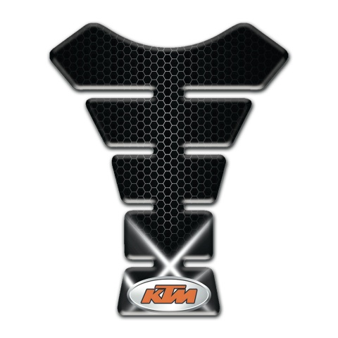 KTM Tank Pad Protector Crossed White Lights Style 