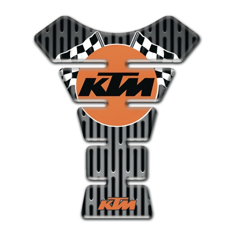 KTM Tank Fuse Gray Ornament Base and Flags Logo Style 