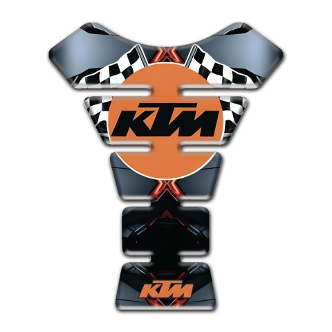 KTM Tank Pad Protector Stylish Base with Flags Logo 
