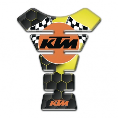 KTM Tank Fuse Stylish Design with Flags Logo