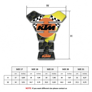 KTM Tank Fuse Stylish Design with Flags Logo