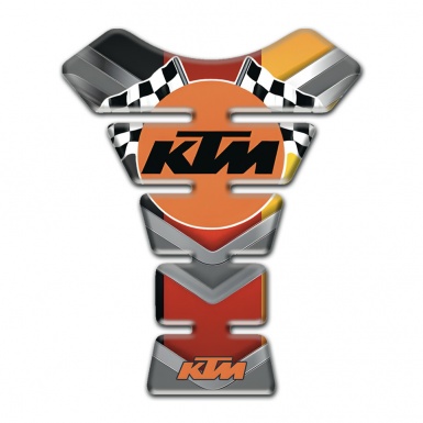 KTM Tank Protector Multicolored Model with Round Orange Logo