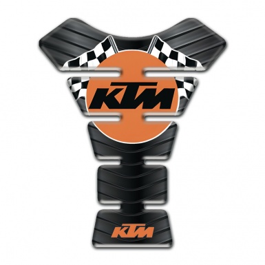 KTM Tank Protector Rubber Effect Base Flags Logo Style 