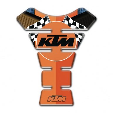 KTM Tank Protector Oranger Nuance Base Racing Logo Style 