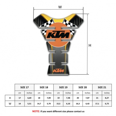 KTM Tank Guard Pads High End Model with racing Logo Style 