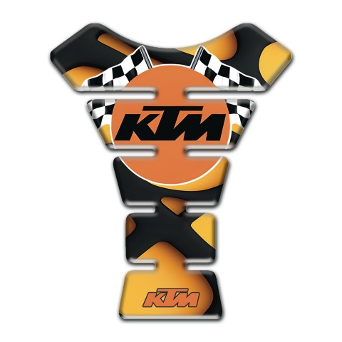 KTM Tank Protector Orange Black Version 