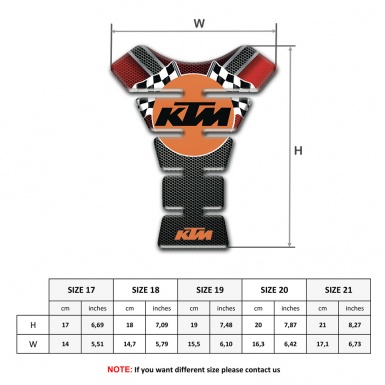 KTM Tank Protector Unique Vision with Racing Logo 