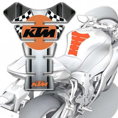 KTM Tank Fuse Metral effect Base Racing Logo Style 