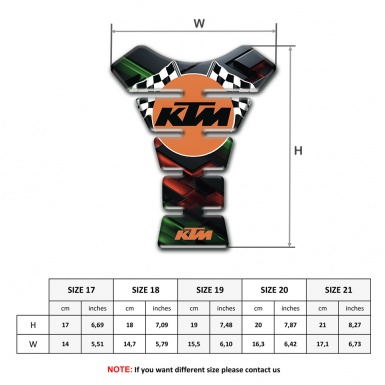 KTM Tank Protector 3d base Style Racing Logo Edition 
