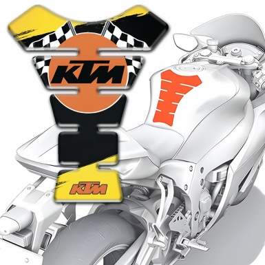 KTM  Tank Pad Motorbike Painting Base Flags Logo 