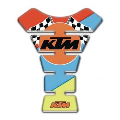KTM Tank Pad Motorbike Fresh Colors Base Racing Flags Logo