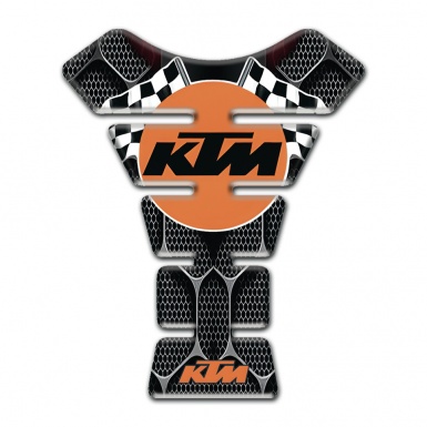 KTM Tank Fuse 3D Design with Racing Flags