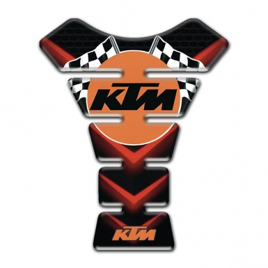 KTM Tank Pad Protector Black WitH Red Details Print and Racing Round Logo 