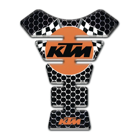 KTM Tank Fuse Perforated Steel Base with Round Logo Style 
