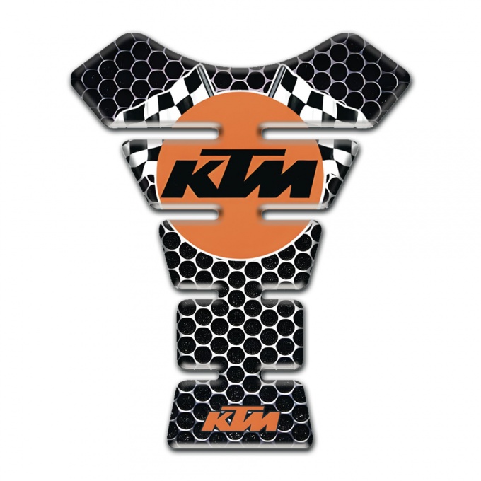 KTM Tank Fuse Perforated Steel Base with Round Logo Style 