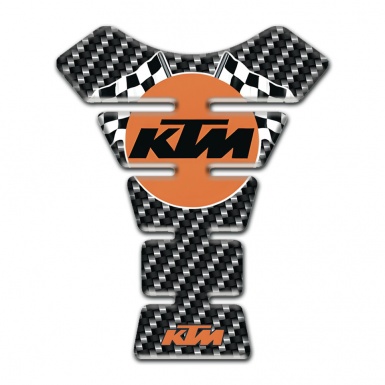 KTM Tank Guard Pads Carbon edition with Racing Logo 