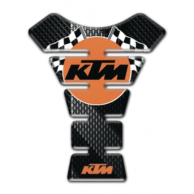 KTM Tank Pad Motorbike Black Gray Edition Racing Logo 