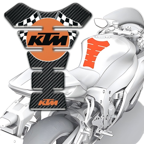 KTM Tank Guard Pads Black Carbon 