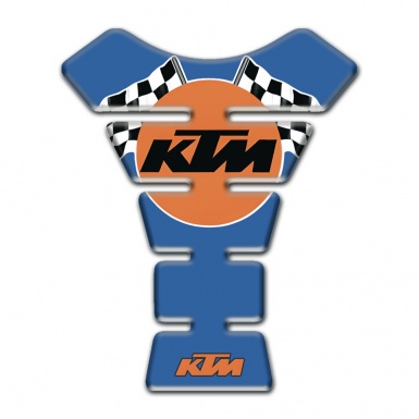 KTM Tank Pad Protector Blue Base Racing Logo