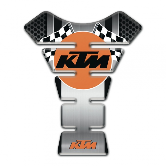 KTM Tank Fuse Metal Central Panel Base Racing Logo 
