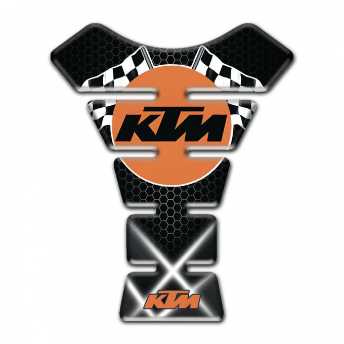 KTM Tank Fuse Crossed Lights base and Racing Flags Logo 