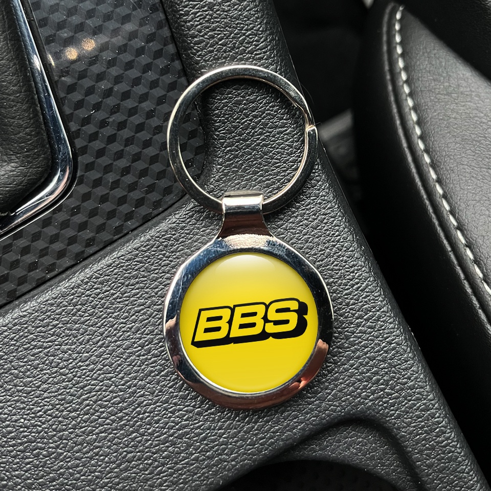 BBS Key Fob Metal Yellow Black Classic Logo Edition | Keychains ...