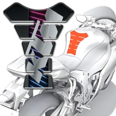 KTM Tank Fuse Neon Lines Base Motive Gray Logo 