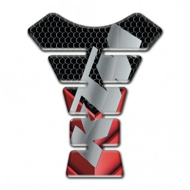 Tesla Tank Protector Black Red Details and Gray Logo 