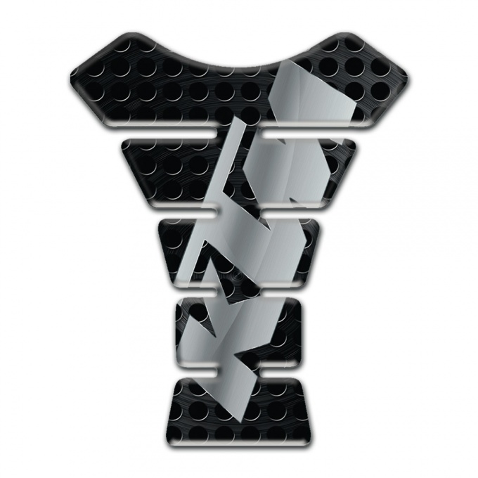 KTM Tank Pad Protector Perforated Black Base Gray Logo 