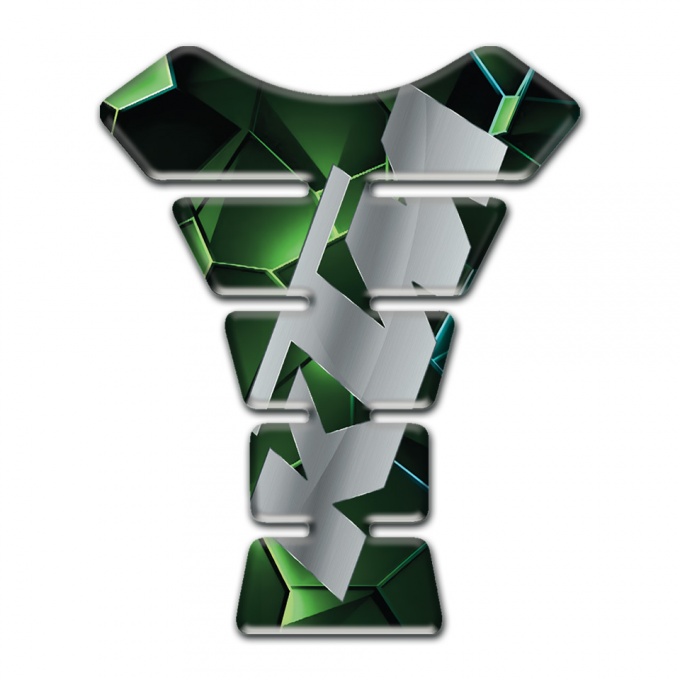 KTM Tank Pad Motorbike Green Diamond Gray Logo 
