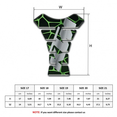 KTM Tank Pad Protector Black with Green patterns Base Gray Logo 