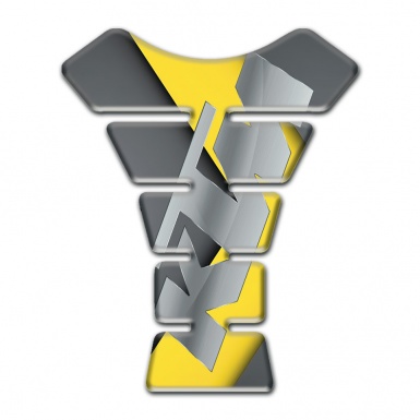 KTM Tank Pad Motorbike Gray Yellow Base Stylish Logo 