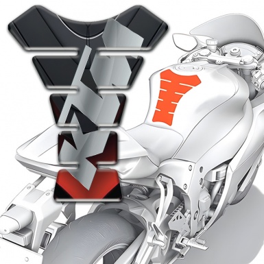 KTM Tank Protector Premium Quality Version with Gray Logo