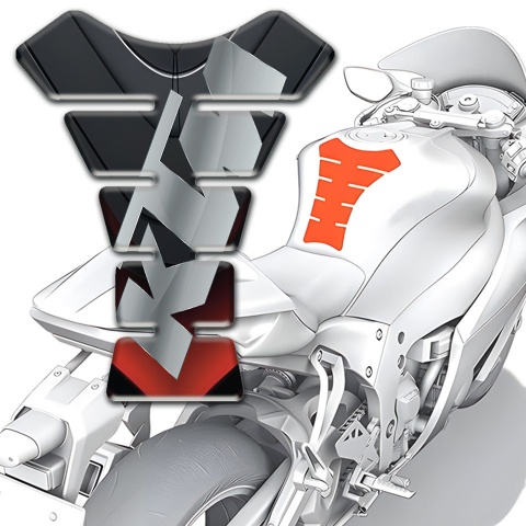 KTM Tank Protector Premium Quality Version with Gray Logo