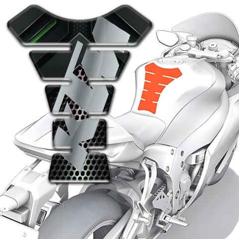 KTM Tank Pad Motorbike Anti Slip Sticker with Stylish Gray Logo 