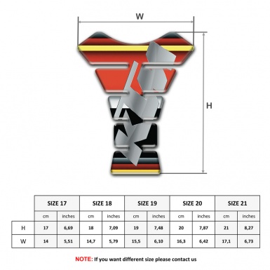 KTM Tank Pad Motorbike Stylish Colorful Model with Gray Logo 