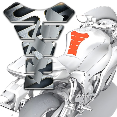 KTM Tank Pad Motorbike Gray Black Base Print And Graylogo 