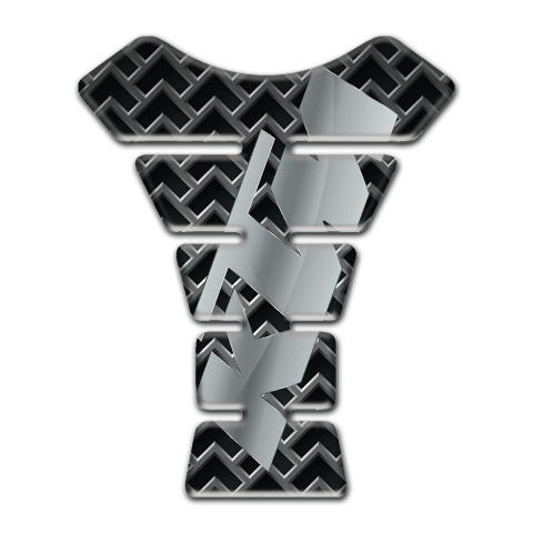 KTM Tank Guard Pads Gray Grid with Stylish Logo 