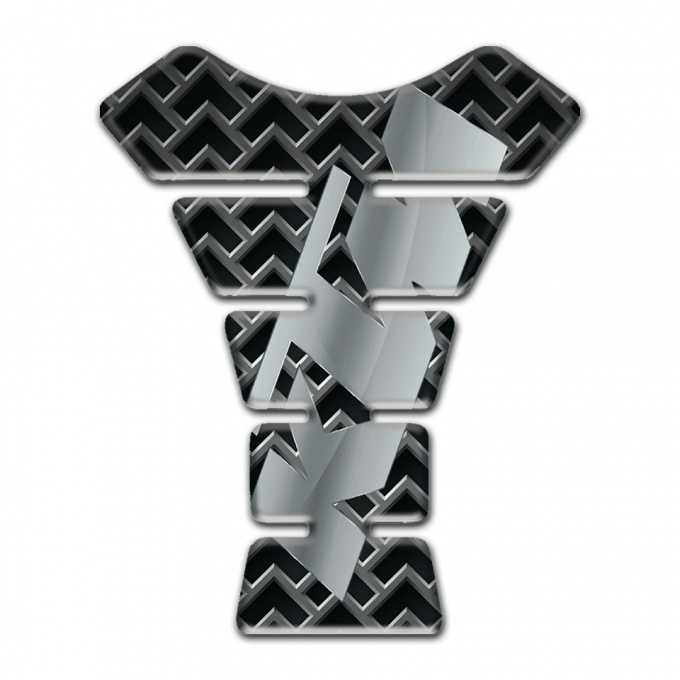 KTM Tank Guard Pads Gray Grid with Stylish Logo 