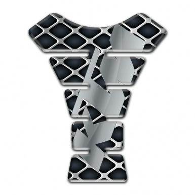 KTM Tank Fuse Large Grid Design Gray Logo  