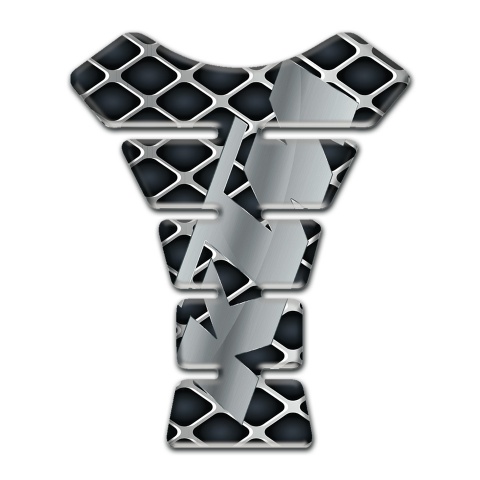 KTM Tank Fuse Large Grid Design Gray Logo  