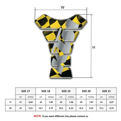 KTM Tank Guard Pads Black Yellow Squares Base Gray Logo 