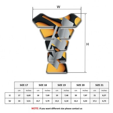 KTM Tank Pad Protector Motorcycle Mdel with Gray Logo Print 