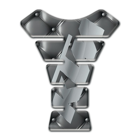 KTM Tank Pad Protector Gray Leather Base Stylish Logo 