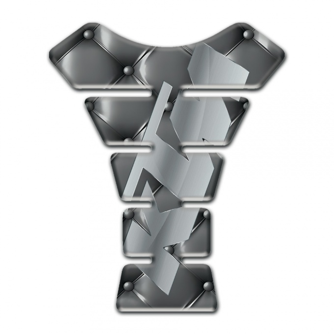 KTM Tank Pad Protector Gray Leather Base Stylish Logo 