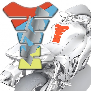 KTM Tank Pad Motorbike Fresh Colors Base Gray Logo 