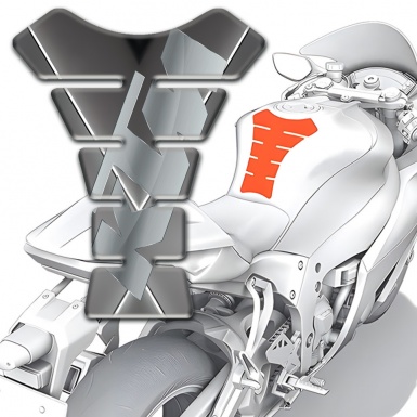 KTM Tank Protector Gray Base Stulish Logo Print 