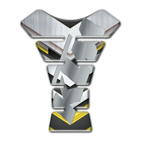 KTM Tank Guard Pads Silver Yellow Decoration Gray Logo 